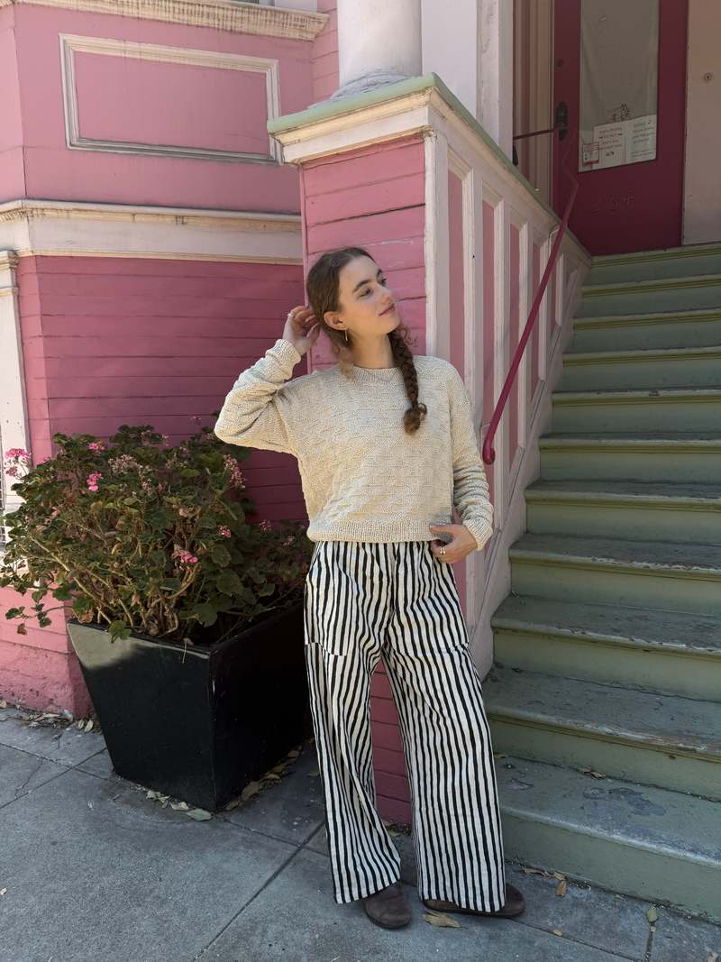 Happy French Gang Omar Black Stripes Pants