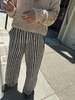 Happy French Gang Omar Black Stripes Pants - Thumbnail 6