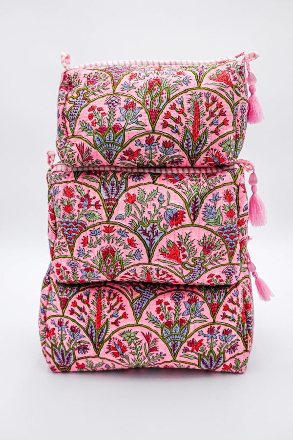 Inner Child Large Arch Toiletry Bag - Pink