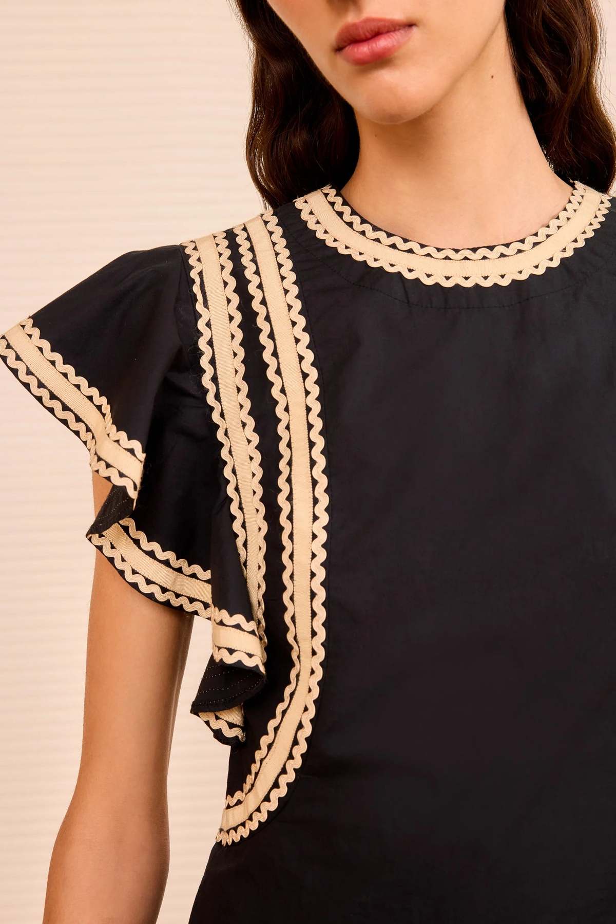 Ulla Johnson Anora Flutter Sleeve Top - Image 3 of 4