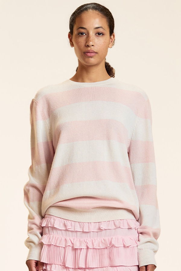 Cynthia Rowley Lucky Stripes Cashmere Sweater