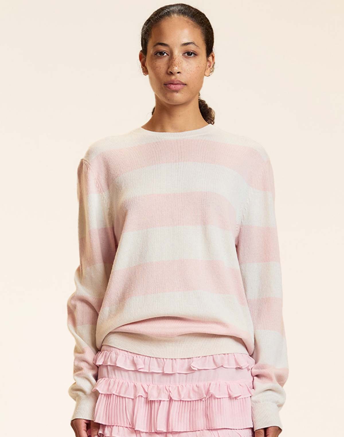 Cynthia Rowley Lucky Stripes Cashmere Sweater - Image 2 of 5