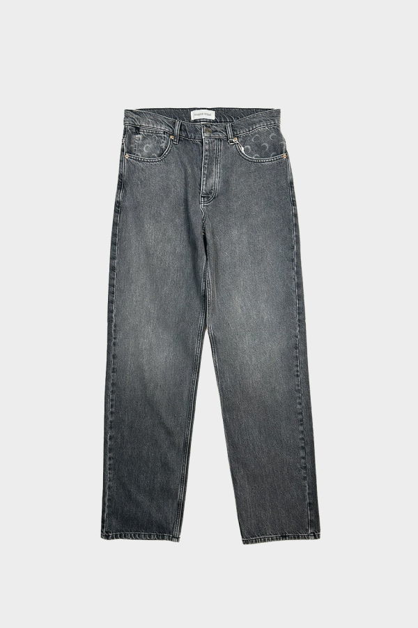 MARINE SERRE Moon Laser Grey Wash Straight Jeans