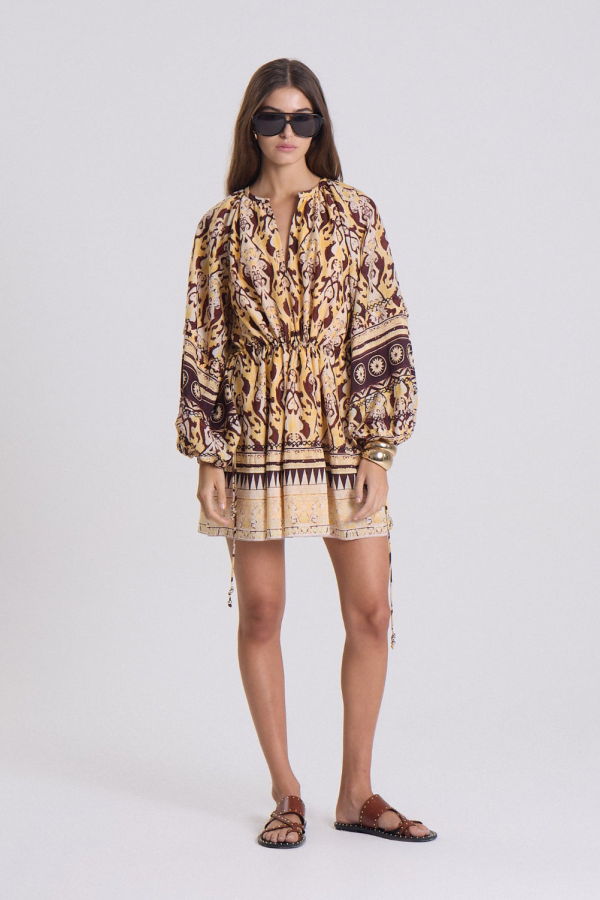 Maria Cher Delancey Vito Short Dress - Yellow Vibes