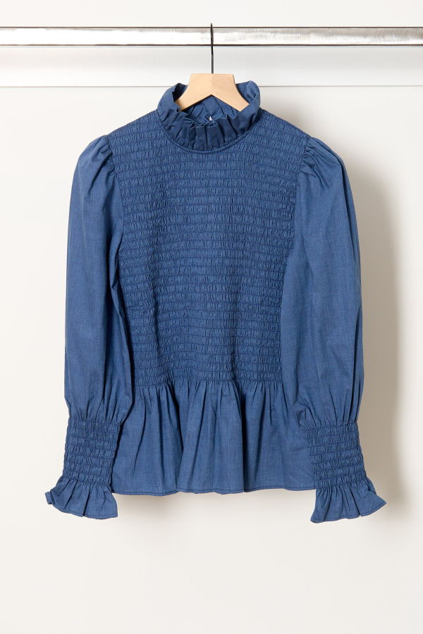 Maria de la Orden Aleria Shirt - Indigo Blue
