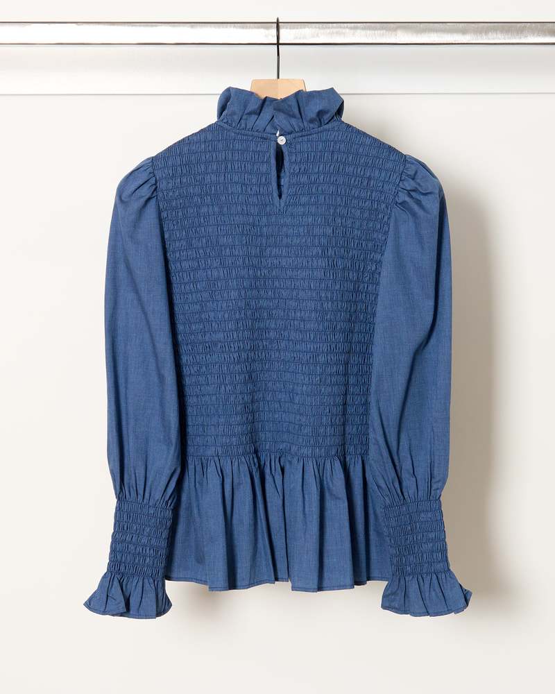 Maria de la Orden Aleria Shirt - Indigo Blue