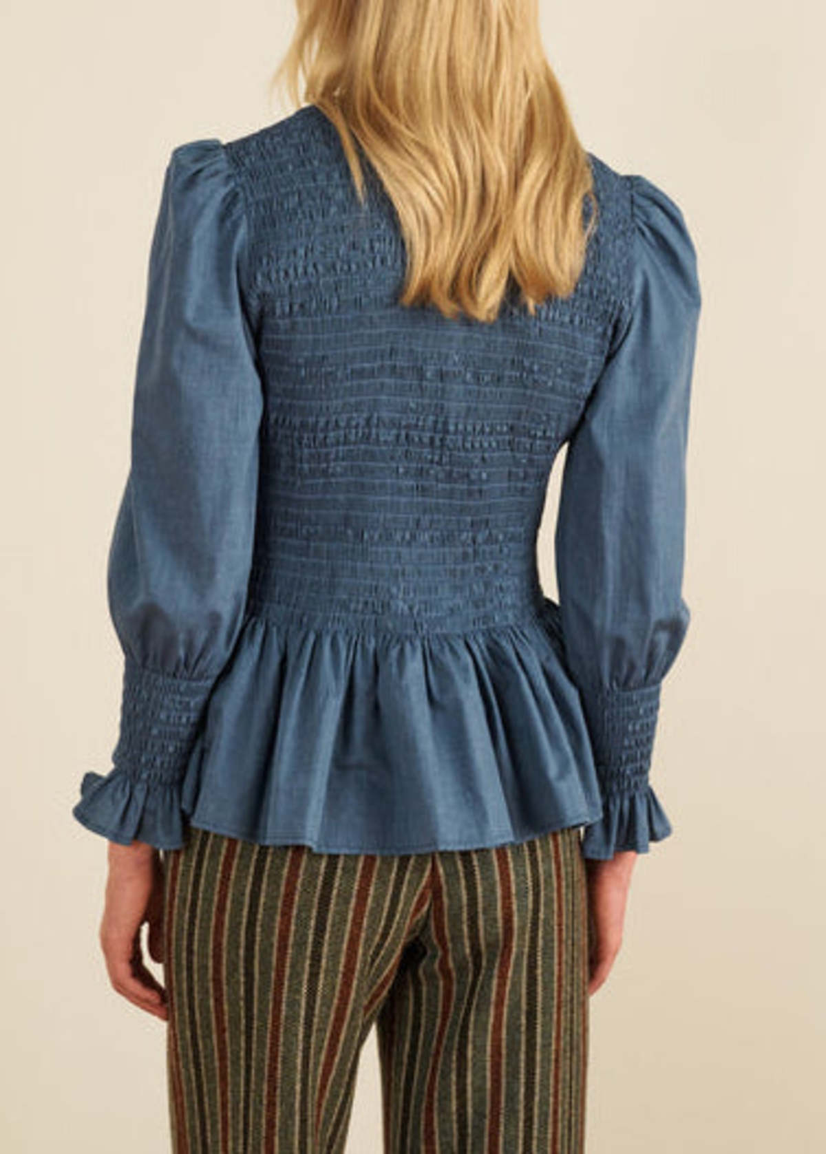 Maria de la Orden Aleria Shirt - Indigo Blue - Image 4 of 5