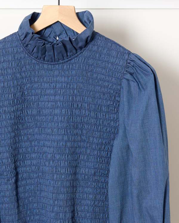Maria de la Orden Aleria Shirt - Indigo Blue