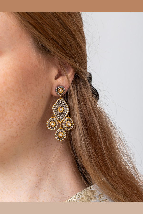 Miguel Ases Drop Post Earrings