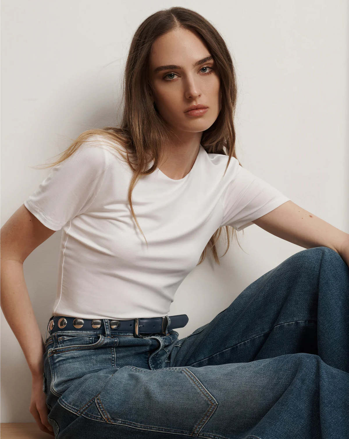 Veronica Beard Benedict Tee - White - Image 2 of 5