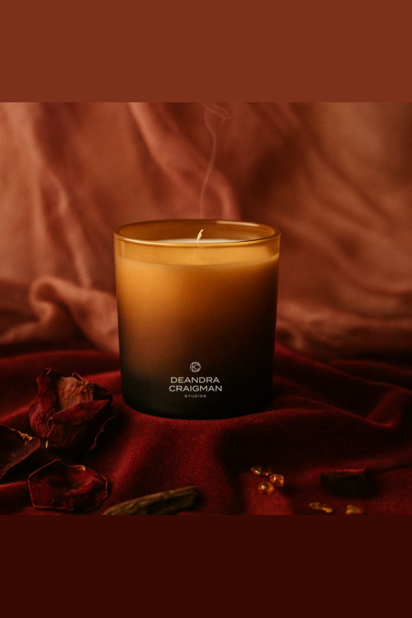 DeAndra Craigman Studios Dark Rose Patchouli Candle & Playlist