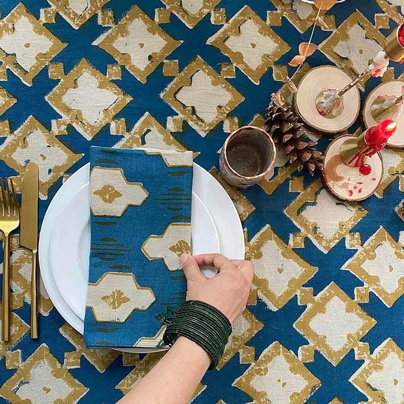 Ichcha Block Print Cloth Napkins - Thumbnail 5