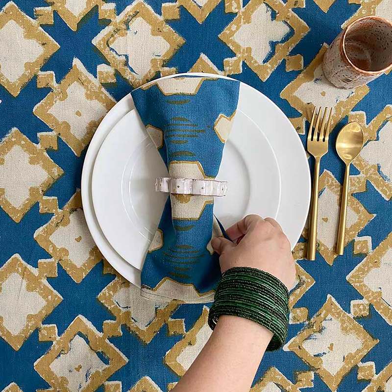 Ichcha Block Print Cloth Napkins - Thumbnail 5