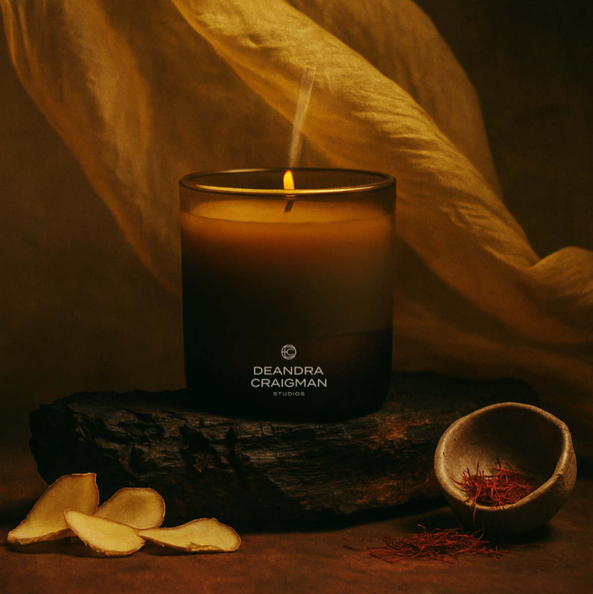 DeAndra Craigman Studios Spiced Saffron & Citrine Candle - Image 2 of 5