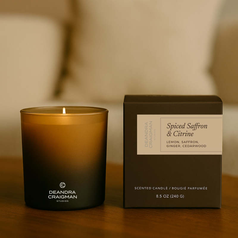 DeAndra Craigman Studios Spiced Saffron & Citrine Candle