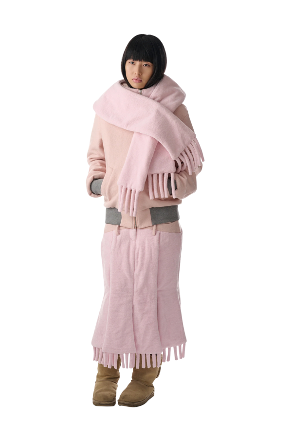fey fey WORLDWIDE Pink Towel Scarf Skirt