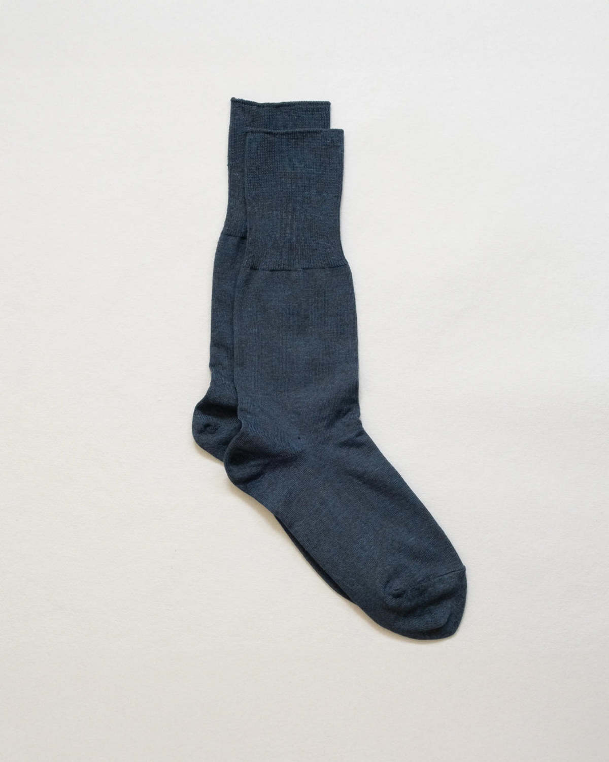 Yahae Natural Black x Indigo Ribbed Socks - Natural Black x Indigo - Image 1 of 1
