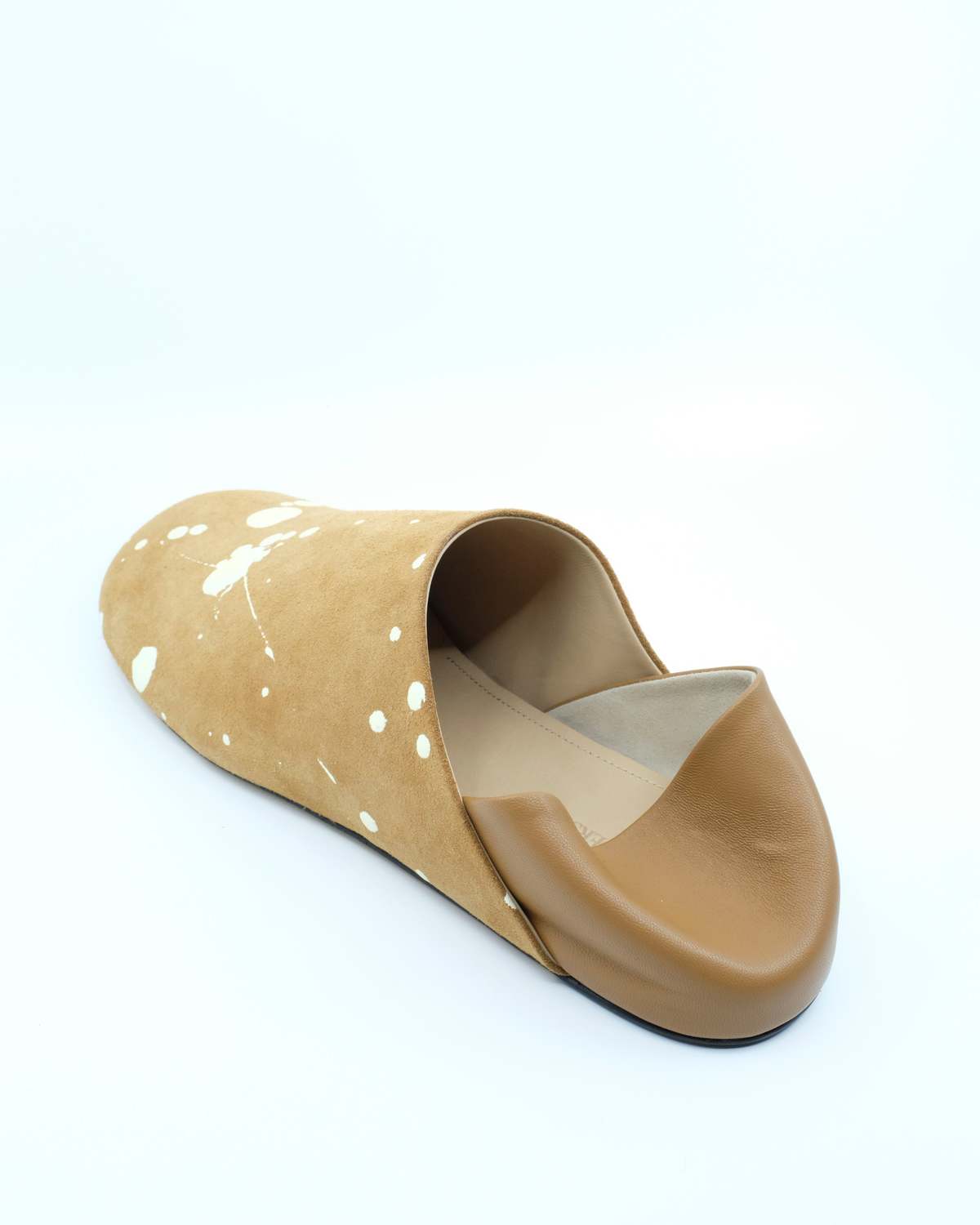 JW ANDERSON Tan & Cream Suede Slipper Mule - Image 4 of 6