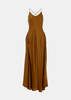 YANGKEHAN Cross-Back Side-Pocket Maxi Dress - Yellow - Thumbnail 1
