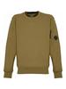 C.P. Company Light Fleece Crewneck Lens Sweatshirt - Capers - Thumbnail 1