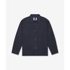 Margaret Howell Long Sleeve Shirt - Navy - Thumbnail 1