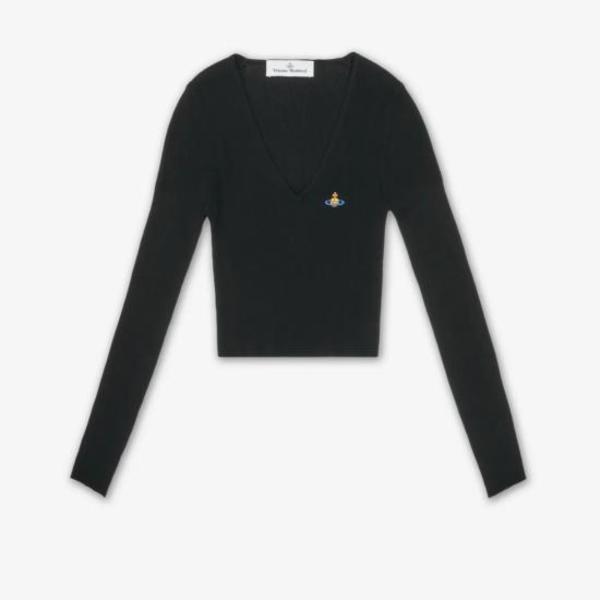 Vivienne Westwood Bea V Sweater - Black