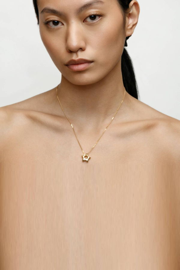 Wolf Circus Star Charm Necklace