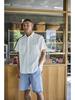 orSlow Short Sleeve Chambray Work Shirt - White - Thumbnail 2