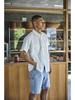 orSlow Short Sleeve Chambray Work Shirt - White - Thumbnail 3