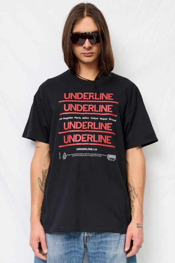 Underline T-Shirt - Black