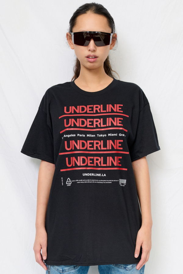 Underline T-Shirt - Black
