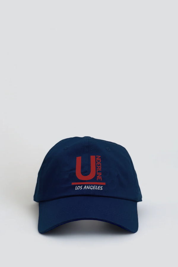 Underline Logo Hat - Navy