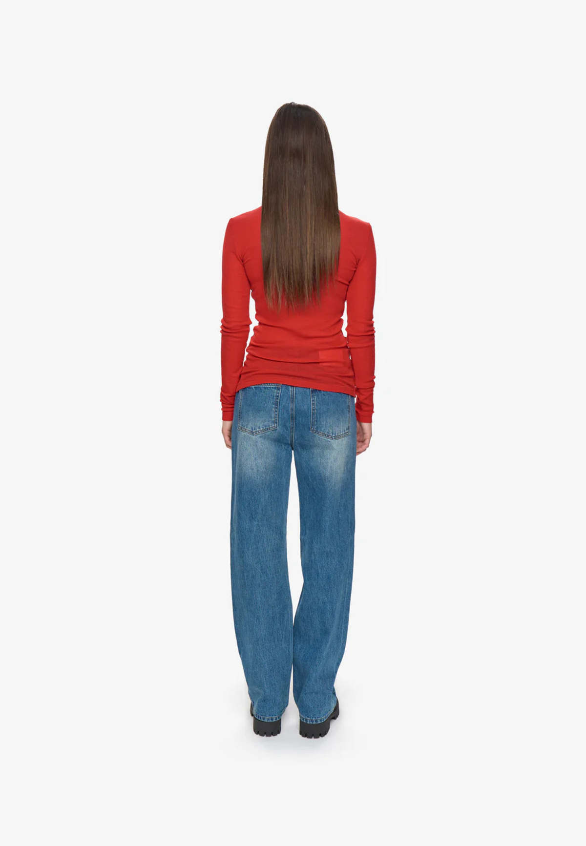 Minimum Pernilles Turtleneck Sweater - Goji Berry - Image 3 of 4