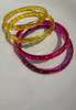 IKKIVI Arm Candy Pink & Yellow Bangle Set - Thumbnail 4