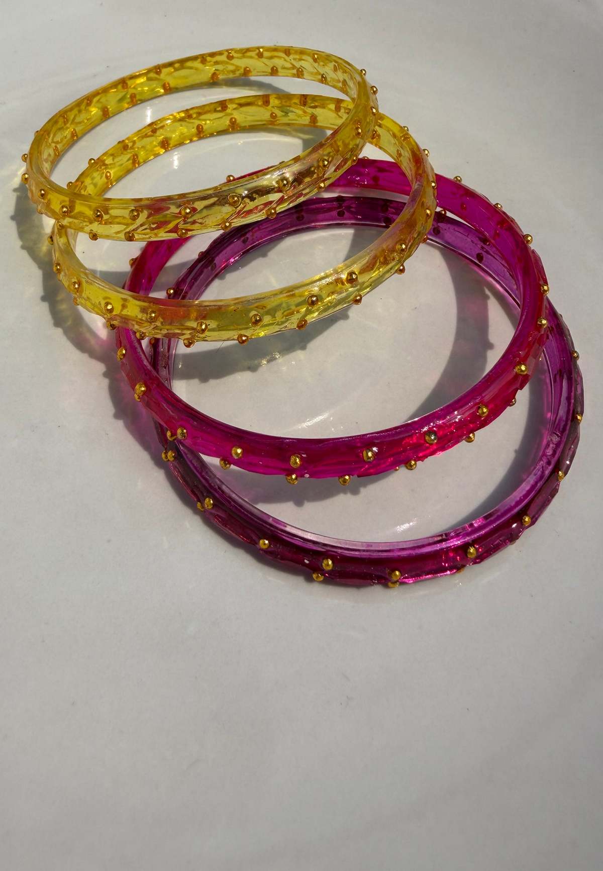 IKKIVI Arm Candy Pink & Yellow Bangle Set - Image 4 of 9