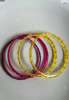 IKKIVI Arm Candy Pink & Yellow Bangle Set - Thumbnail 5