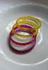 IKKIVI Arm Candy Pink & Yellow Bangle Set - Thumbnail 6