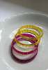 IKKIVI Arm Candy Pink & Yellow Bangle Set - Thumbnail 7