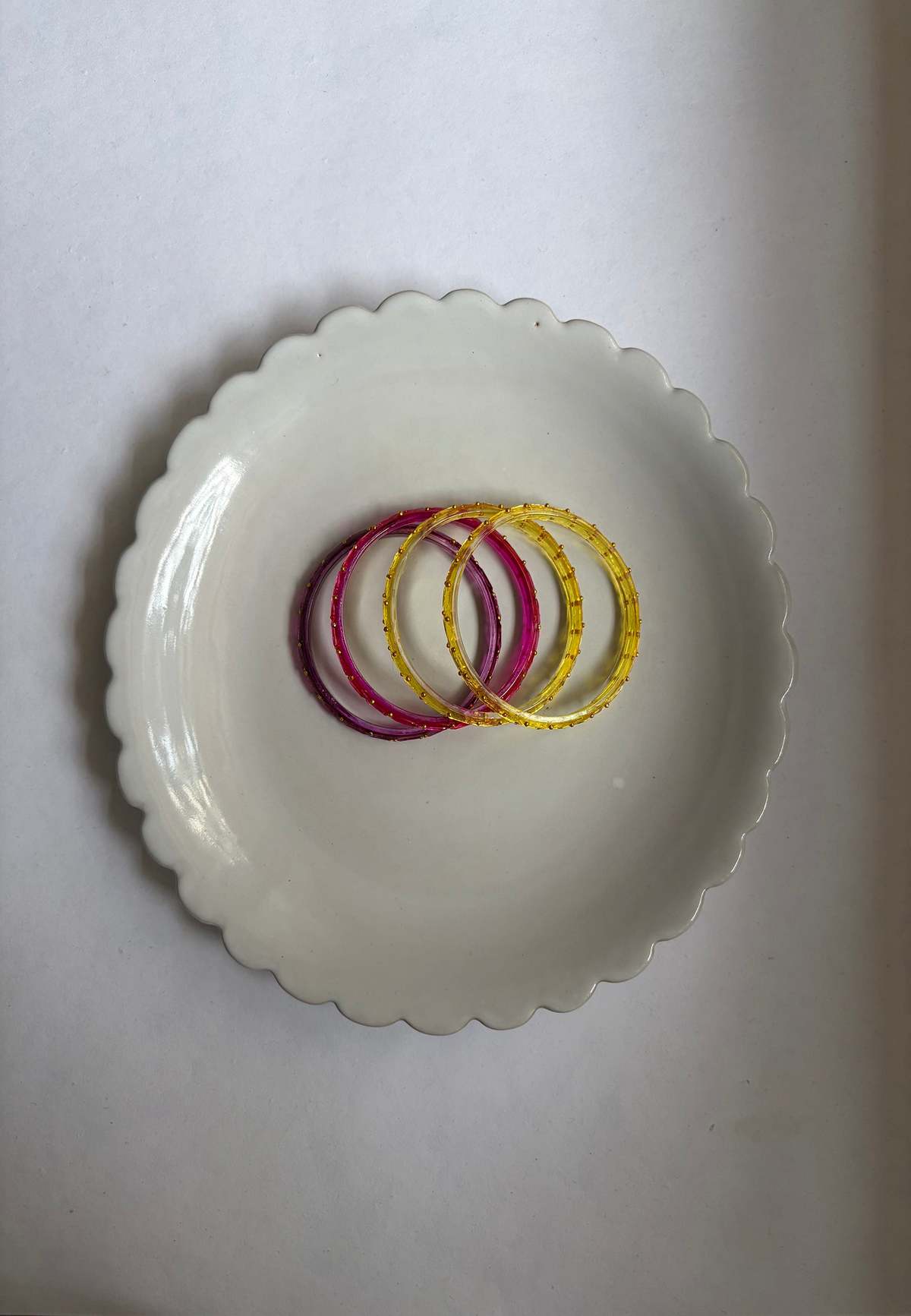 IKKIVI Arm Candy Pink & Yellow Bangle Set - Image 9 of 9