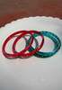 IKKIVI Arm Candy Red & Blue Bangle Set - Thumbnail 1