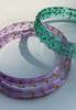 IKKIVI Arm Candy Bangle Set - Sea Green & Lavender - Thumbnail 2
