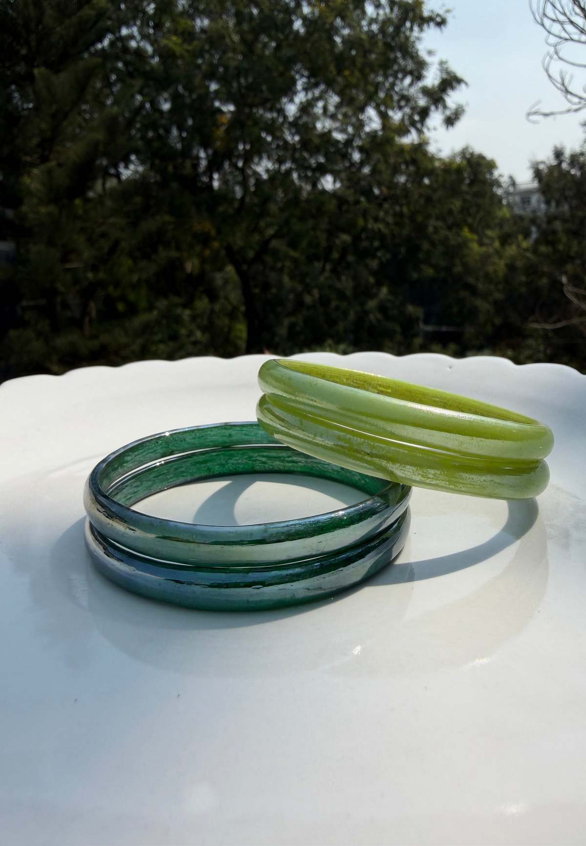 IKKIVI Candyman Bangle Set - Lime & Dark Green - Image 2 of 3