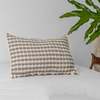 Wayil by Algodones Mayas Lattice Pillow Cover - Bone w/ Cocoa and Grey - Thumbnail 1