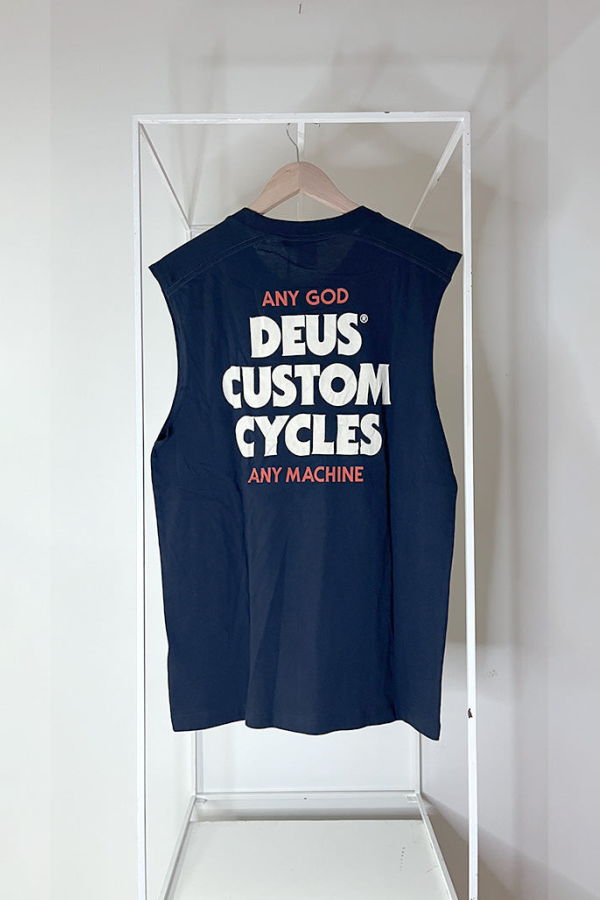 Deus Ex Machina Stairway Muscle Tee - Navy