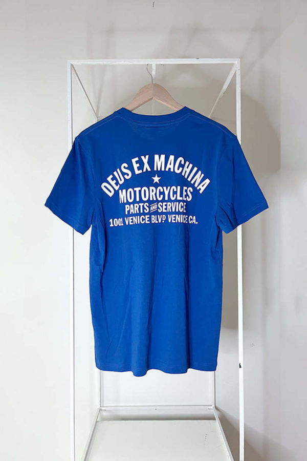 Deus Ex Machina Venice Address Tee - Classic Blue