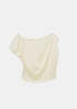 YANGKEHAN Draped One-Shoulder Top - White - Thumbnail 2
