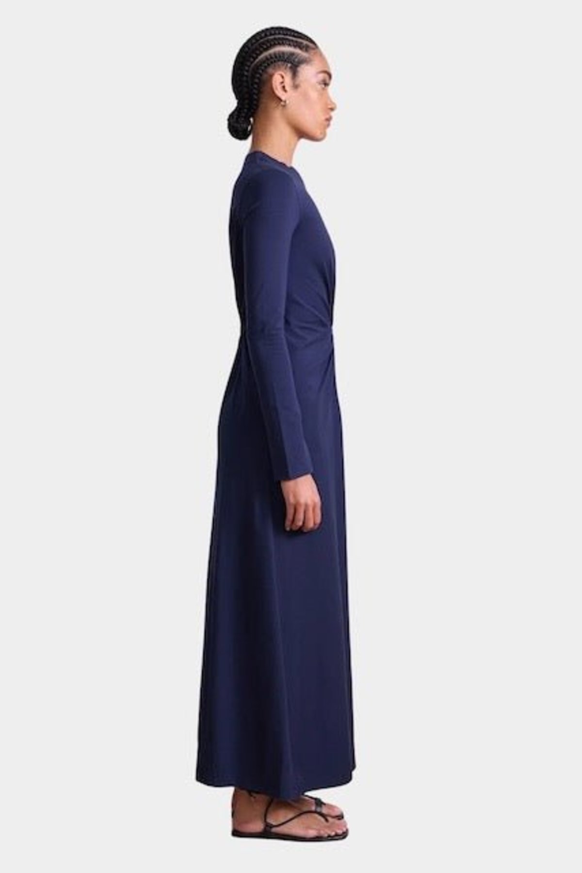 Apiece Apart Long Sleeve Volta Dress - Navy - Image 2 of 4