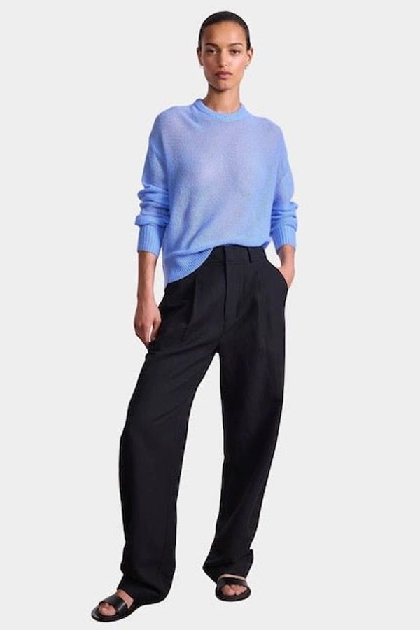 Apiece Apart Softest Tissue Weight Sweater - Cornflower