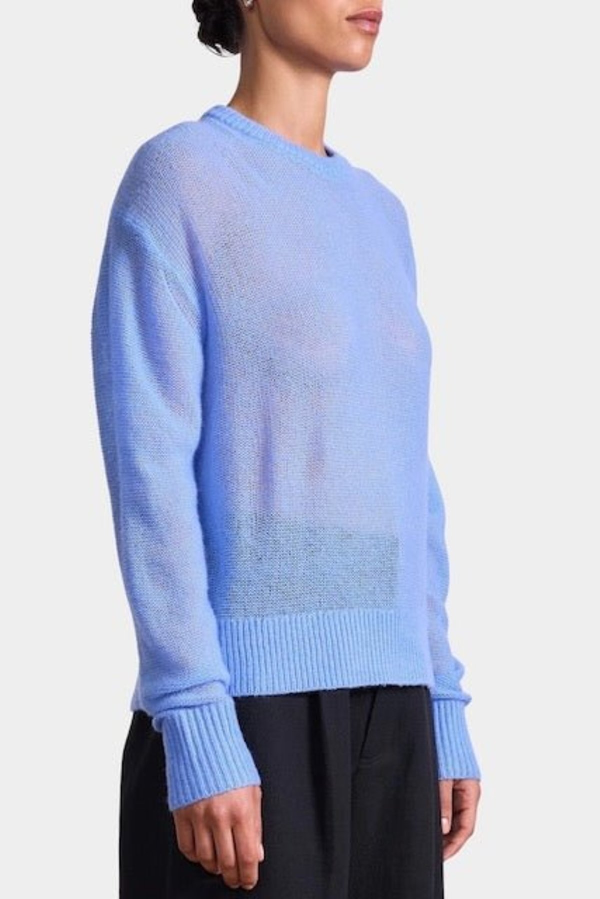 Apiece Apart Softest Tissue Weight Sweater - Cornflower - Image 2 of 4