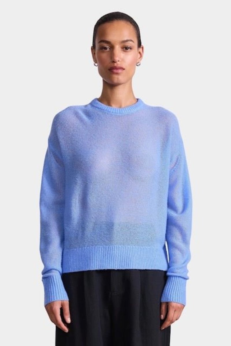 Apiece Apart Softest Tissue Weight Sweater - Cornflower
